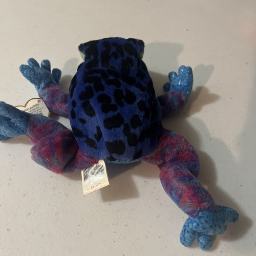 TY Beanie Baby - DART the Frog (8 inch) - MWMTs Stuffed Animal Toy Very Clean - Picture 3 of 8