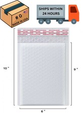 250PCS 0 Poly Bubble Mailers Padded Envelopes Shipping Mailing Bags 6x10