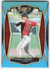 2021 Panini Select Carolina Blue Prizm Zac Gallen #141 Diamondbacks /35