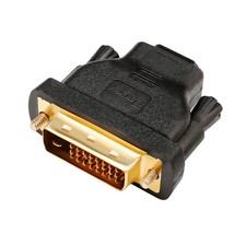 DTECH DVI to HDMI Adapter Male Female 1.7 x x 0.7 IN, Black