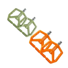ENLEE MTB Bike Nylon Pedals Lightweight Widen 9/16inch DU Bearing Pedals 1 Pair