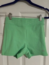Alo Yoga Like Green Spandex Shorty Shorts size XS