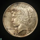 1934-P Silver PEACE Dollar - AU Details