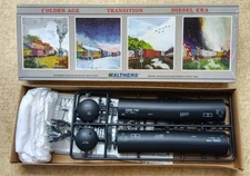  HO Walthers 54' "CONOCO" 5200 Series Black Funnel Flow Tank Car Kit. CONX #1703