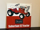 Sears S2 Suburban Tractor Lawn Mower Advertising  Vintage Style Metal Sign
