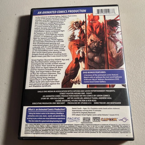 Street Fighter - Round One: FIGHT! (DVD, 2009) Animated Comic, Capcom - Picture 2 of 4