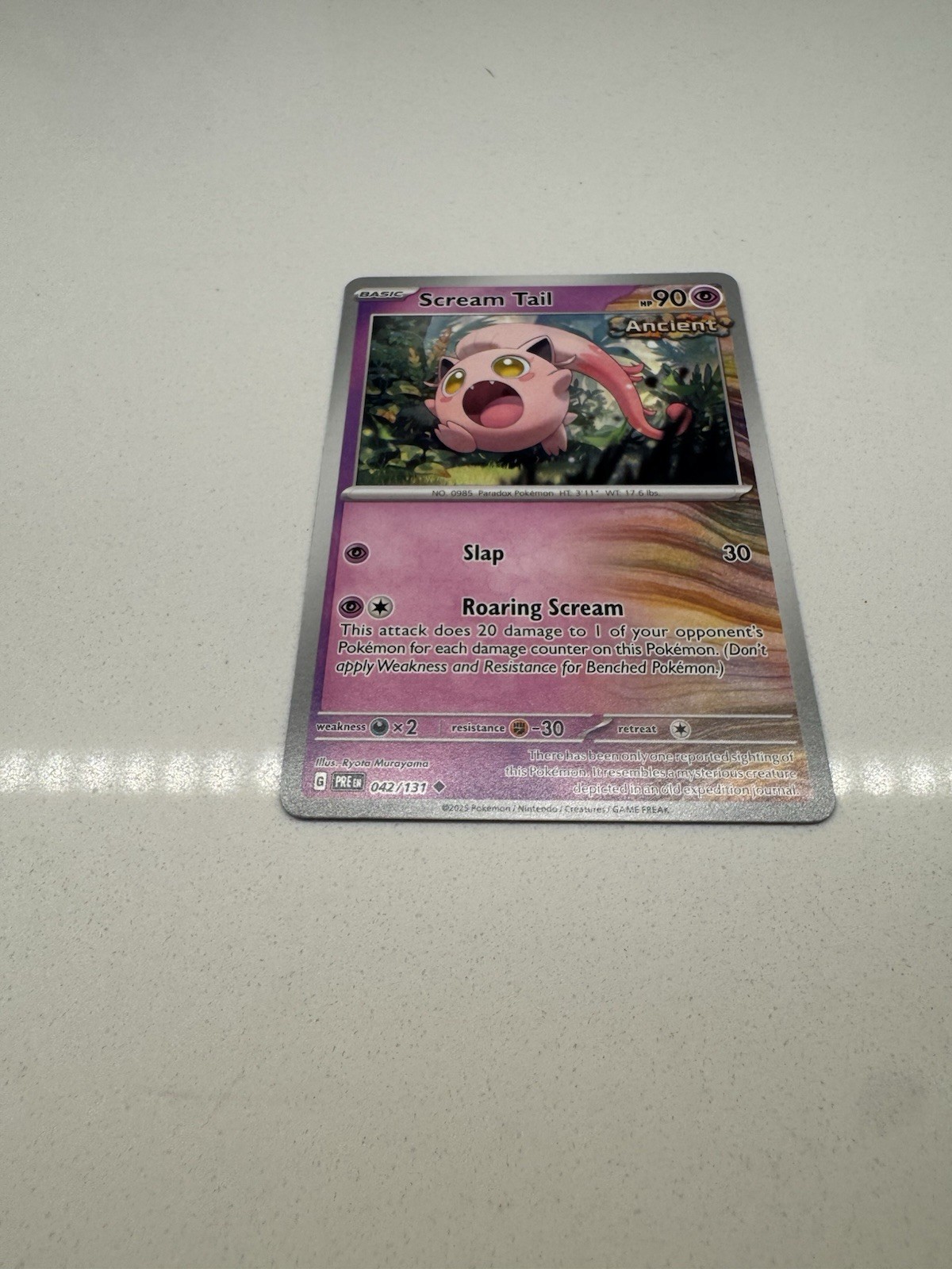 Scream Tail 42/131 - Pokemon Prismatic Evolutions - NM Uncommon Regular