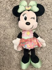 Disney Junior Minnie Mouse 11" Beanbag Plush in Pink Sweets Treats Dress