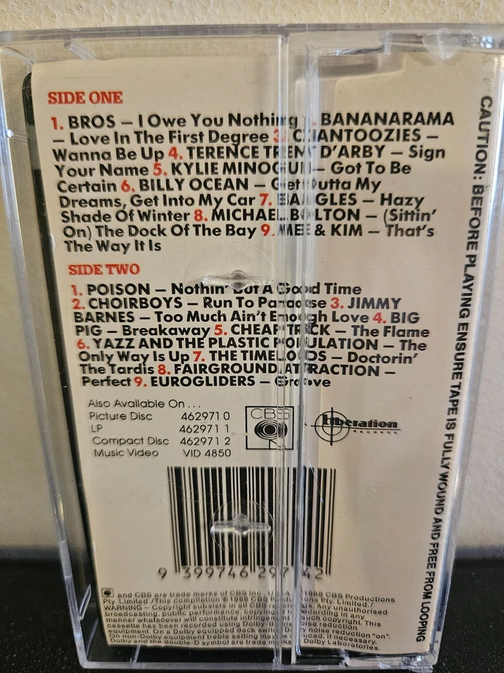 SMASH HITS 88 Various Artists 1988 CASSETTE TAPE POP ROCK POISON CHOIRBOYS - Image 4 of 4