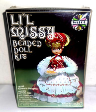 Walco Li'l Missy Beaded Doll Kit Sequin Vintage Farmer's Daughter 13335 1976
