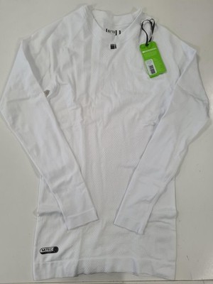Madison Isoler Damen Langarm Mesh Base Layer, weiß.