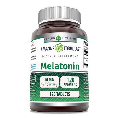 Melatonin 10mg Nutritional Supplement 120 Tablets Non GMO Gluten Free USA Made