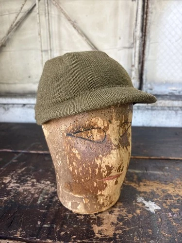 WW2 Military Tanker Beanie Hat Army 1940s Cap Small