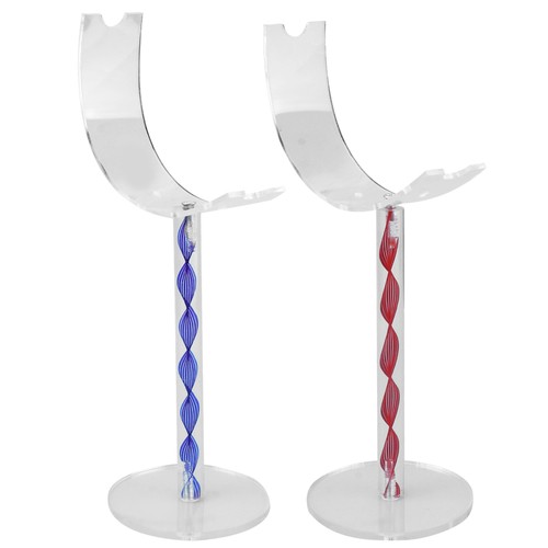 2 Pcs Showcase Shoe Holder Sneaker Display Showing Stand Storage Rack - Picture 7 of 12