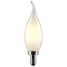 Satco 5.5w CA10 LED 3000K Candelabra Base Frosted Dimmable - 60w equiv