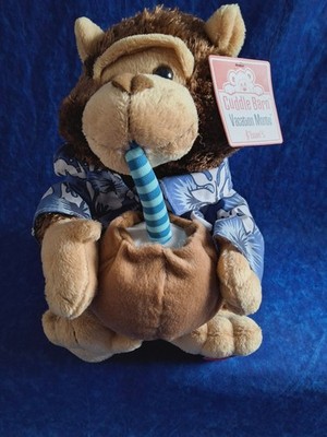 Cuddle Barn Vacation Monty Escape Mechanical Animated Plush