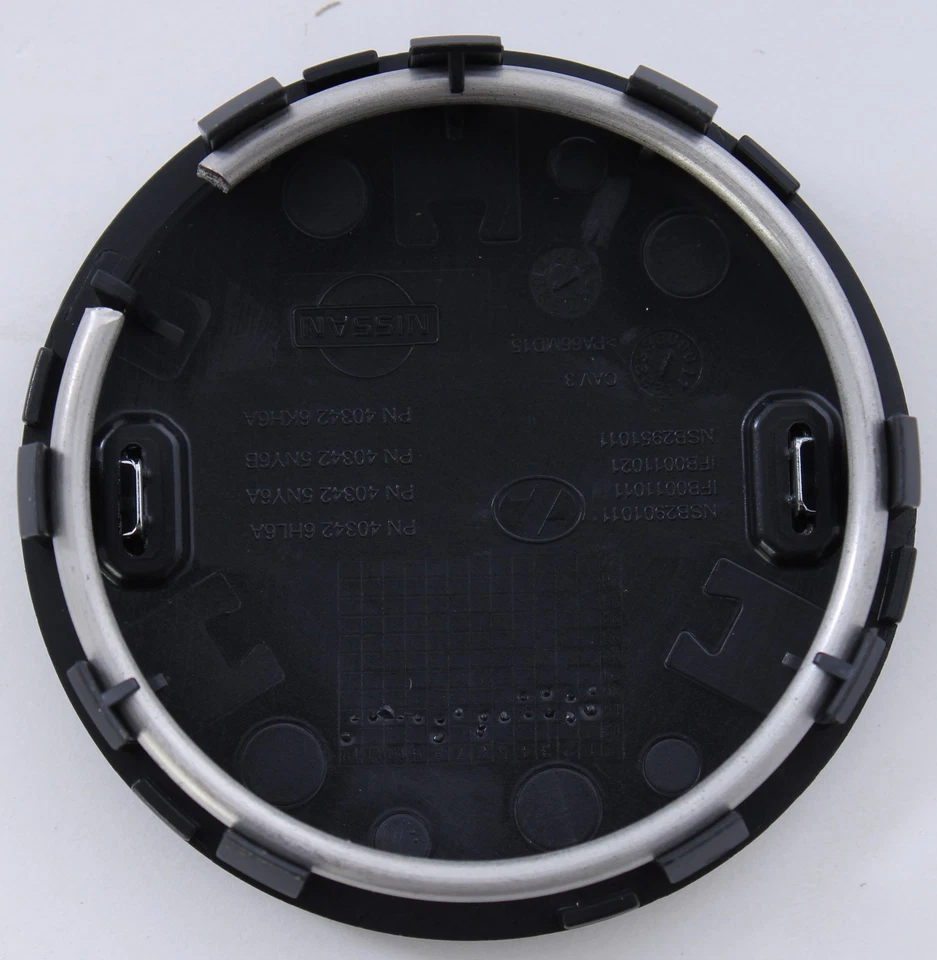 Original Nissan Negro con Logo Cromo Tapa Central 40342-6HL6A para Kick Rogue... Foto 2 de 2