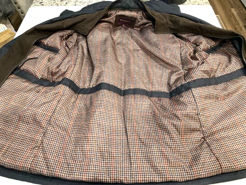 Johnston & Murphy  (Men's LRG.)  Wool  Blend Front Zip/Snap Coat - EUC !! image 9