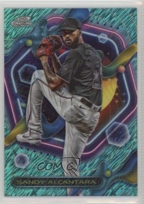 2023 Topps Cosmic Chrome Aqua Equinox Refractor 29/199 Sandy Alcantara #198 1g5d