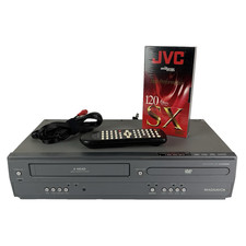 Magnavox DVD VCR Combo Player DV200MW8 4-Head VHS w/ Remote Tested Working