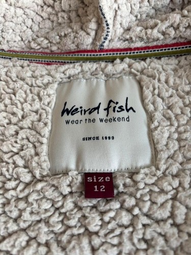 Weird fish full zip hoodie women’s size 12 blue - Picture 6 of 8
