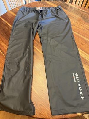 NWT Mens Helly Hansen Workwear Voss Rain Protective Pants 2XL Black