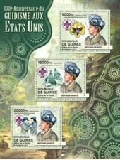 GUINEA 2012 SCOUTING STAMP ON STAMP GIRL GUIDES STAMPS ON STAMPS 15720-2