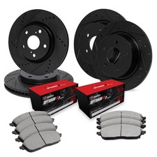 R1 Concepts Drilled & Slotted Brake Kit w Optimum Pads