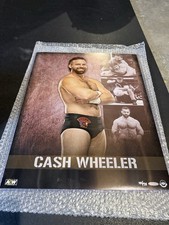 Aew Upper Deck Snapshots Cash Wheeler 16x20 AUTO 1/75