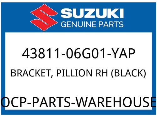 BRACKET, PILLION RH (BLACK) | MODEL K5/K6