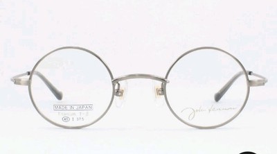 John Lennon Round Eyewear Glasses Frame JL-1124 col.4 ATSilver 40 24-145 W/Case