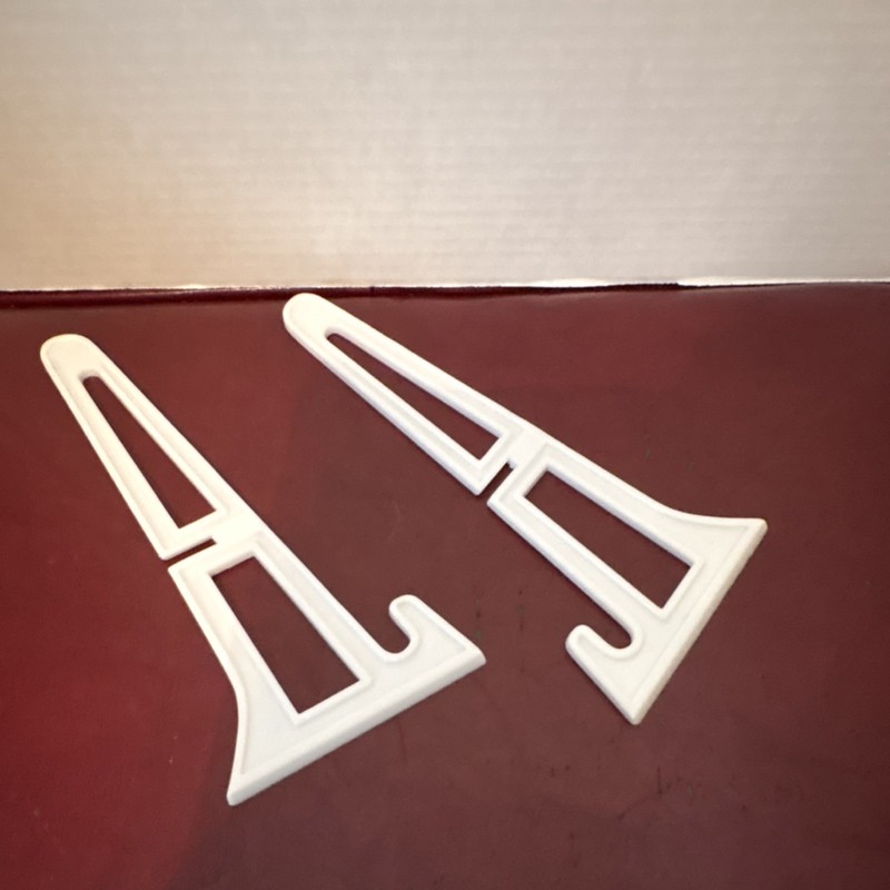 White Plastic Small Free Standing Book Stand Display Easel for Adults