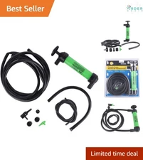 Fuel Transfer Pump Kit for Gas Oil Liquids Safety Siphon Pump Home Marine