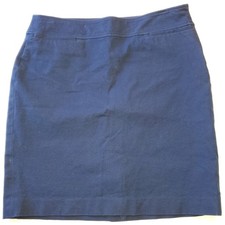 Ralph Lauren Women's Blue Pencil Skirt Size 10 Preppy Casual Classic Academia
