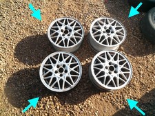 Vw Golf Corrado Vr6 Bbs Rs 458 15 Alloy Wheels Mk3 Mk4 Genuine Original Oem X4