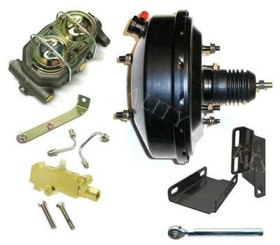 1960 1966 Chevy Truck 9'' Power Brake Booster Conversion Kit & Valve Disc Drum