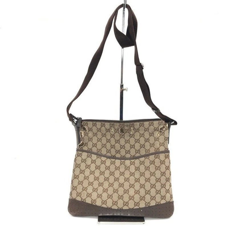 Sac à bandoulière en toile marron GUCCI GG Supreme 145857 ESTLS G3