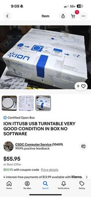 ION Audio iTTUSB USB Turntable - Gray