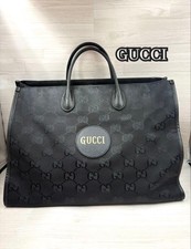 GUCCI Borsa Tote Bag Off the Grid Nera Nylon Pelle Uomo Misura 33cm Grado B