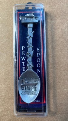 New York - Intrepid Sea, Air & Space Museum Pewter Spoon New In Package