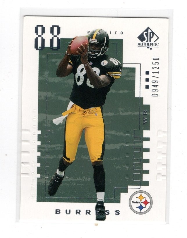 2000 SP Authentic #149 Plaxico Burress Rookie Card #949/1250