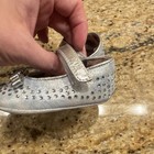 Roberto Cavalli Mary Jane Silver Bow Rhinestone Hook & Loop Baby Dress Shoes — photo 3