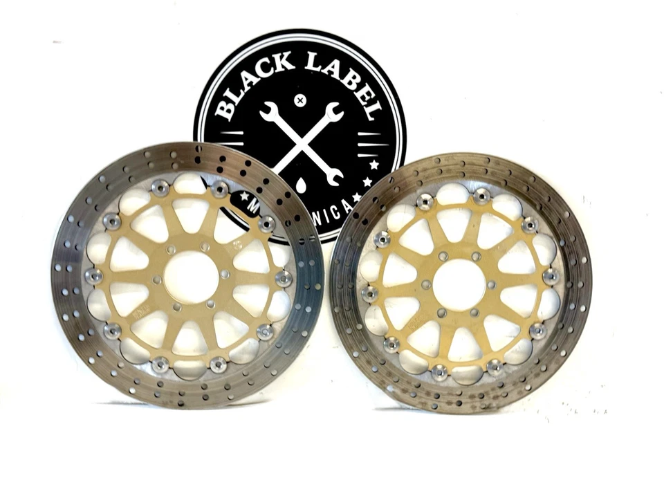 Genuine Ducati 748 996 998 Steel Carrier 320mm Brembo Front Brake Rotors Discs - Image 2 of 4