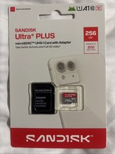 SanDisk Ultra Plus - MicroSDXC Card With Adapter- 256 GB - (SDSQUBQ-256G-ATGIA)