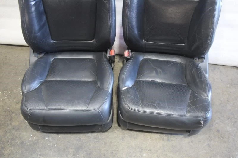 2003 ACURA CL DRIVER PASSENGER FRONT SEATS PAIR BLACK LEATHER Foto 3 de 4