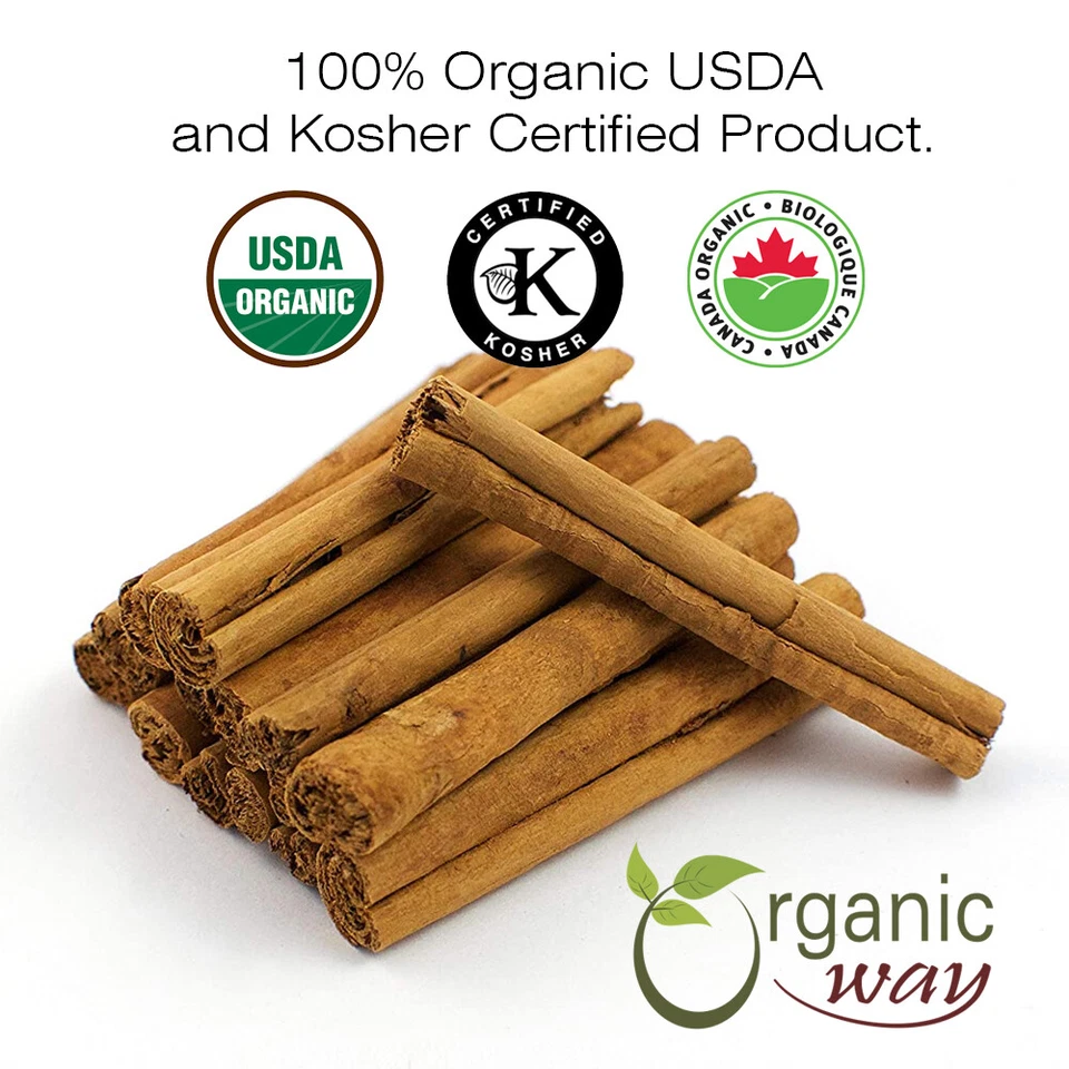 Canela Organic Way True Ceilán cortada y tamizada - Certificado USDA y Kosher Foto 2 de 4
