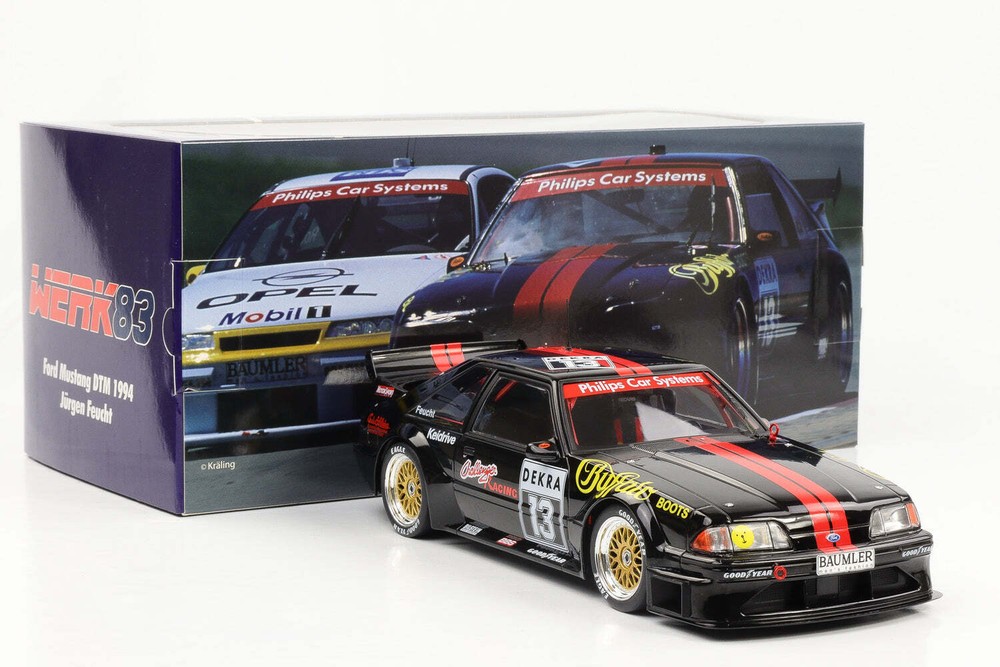 1:18 Ford Mustang 5.0 #13 Buffalo Boots DTM Moist 1994 Factory83 Diecast