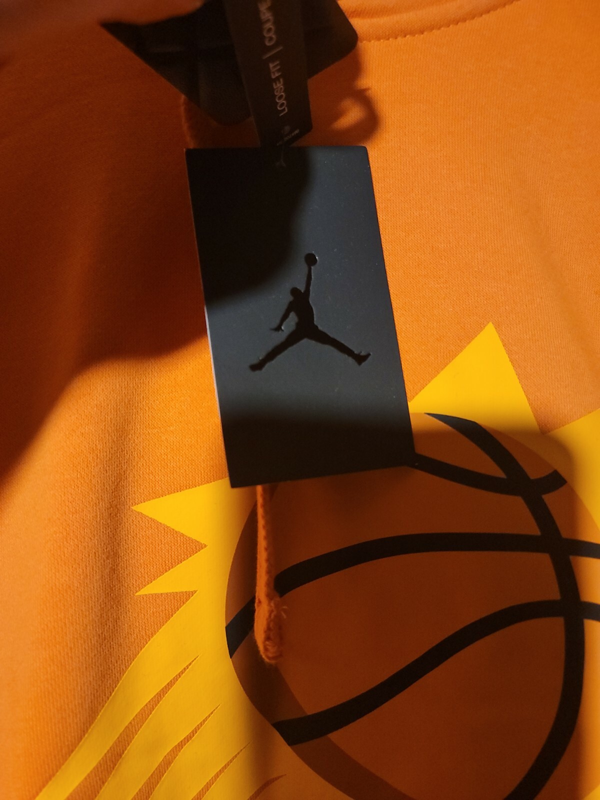 Nike NBA Phoenix Suns Loose Fit  Hoodie Size Medium Jumpman CW1096-843 thumbnail 4