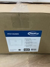 ProFlo PF2114UAWH Rectangular Vitreous China Undermount Bathroom Sink, White