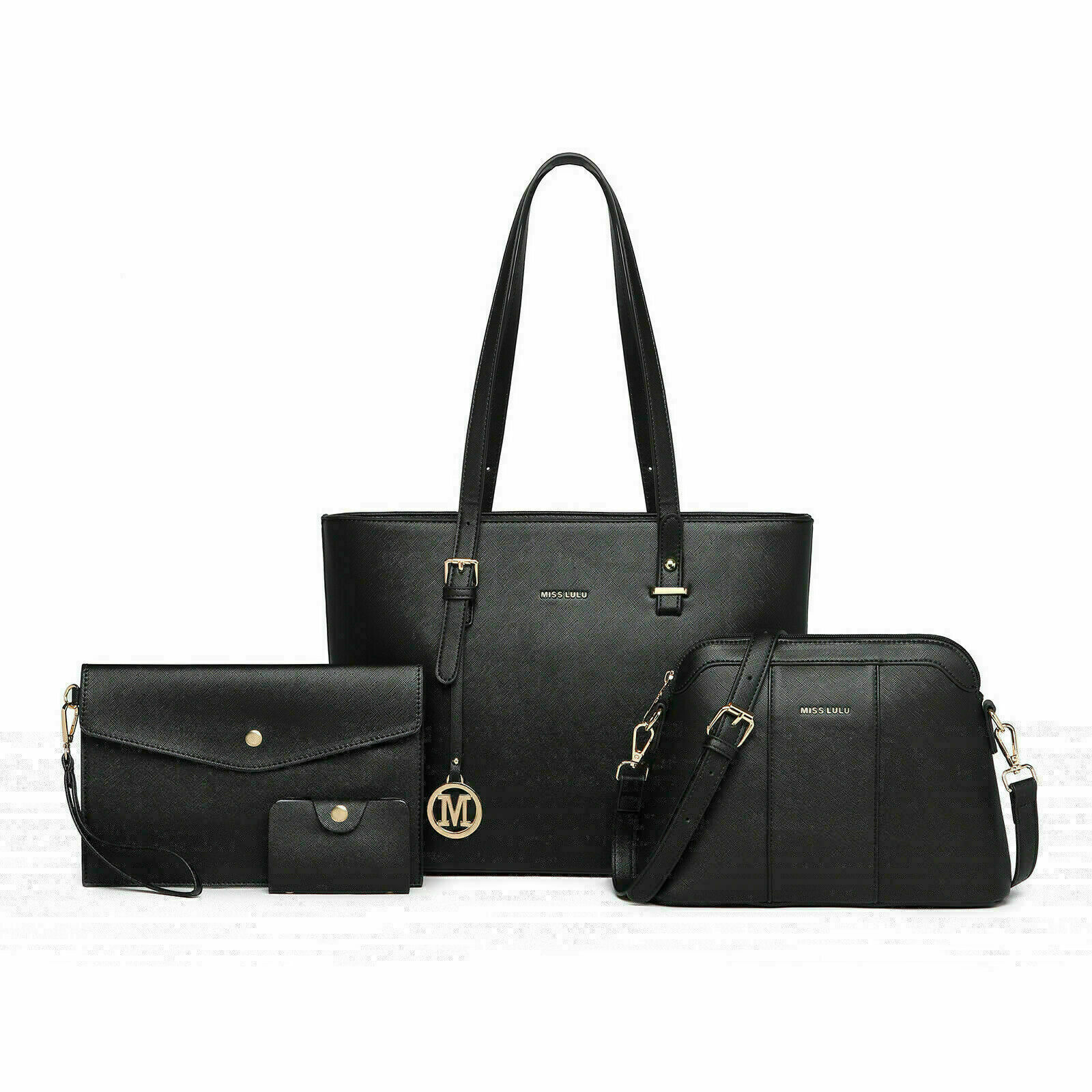 Faux Leather Handbag With Metallic Top Handle For Women Structured Day To Night Shoulder Bag main image 1